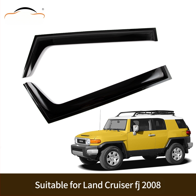 Automobilio lango lietaus akių deflektorius Toyota Land Cruiser FJ/LC, 1990–2010, akrilas, 4 dalių rinkinys, suderinamas su FJ60/70/76/78/79/80/100 ir LC200