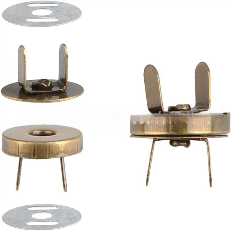 Magnėtinė sagtis krepšiams — magnetinis mechanizmas, konstrukcija: magnetinė sagtis, taikymas: kuprinės, krepšiai, užuolaidos, rankdarbiai, drabužiai, odiniai gaminiai. Prekės ženklas: Return to Sail.