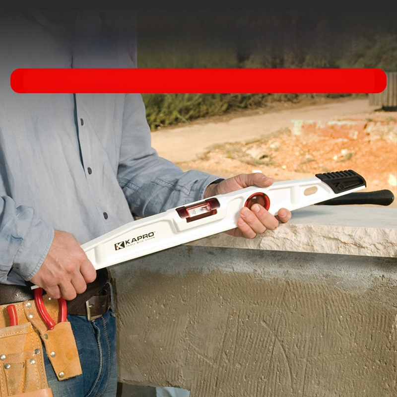 Зидарско ниво от лит алуминий – лята конструкция, здраво изпълнение, хоризонтална линейка, модел 930