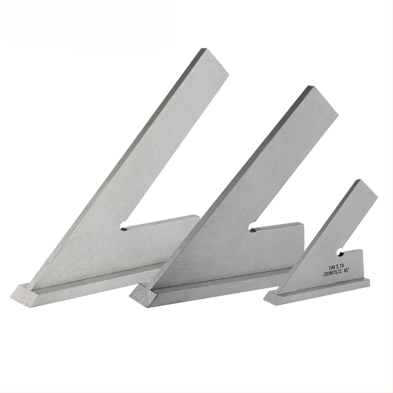 EJ-02 ορθογώνιος χάρακας από ανοξείδωτο ατσάλι, εμβέλεια μέτρησης 120×80, κλίμακα 45 μοιρών