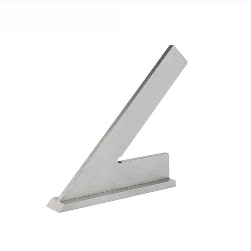 EJ-02 ορθογώνιος χάρακας από ανοξείδωτο ατσάλι, εμβέλεια μέτρησης 120×80, κλίμακα 45 μοιρών