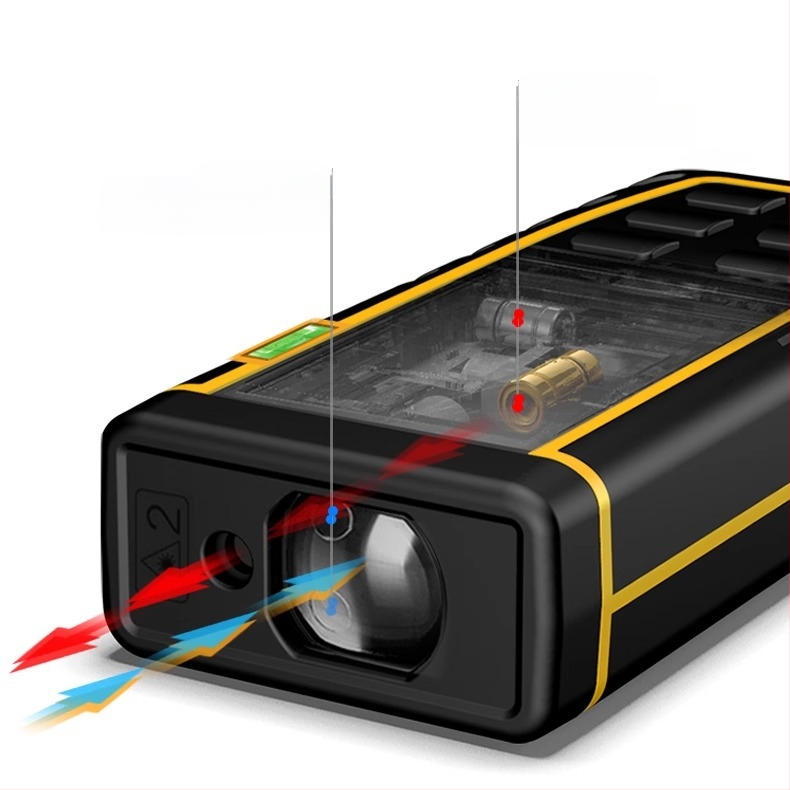 SW-MS50 Pārnēsājams lāzera attāluma mērītājs ar infrasarkano mērījumu