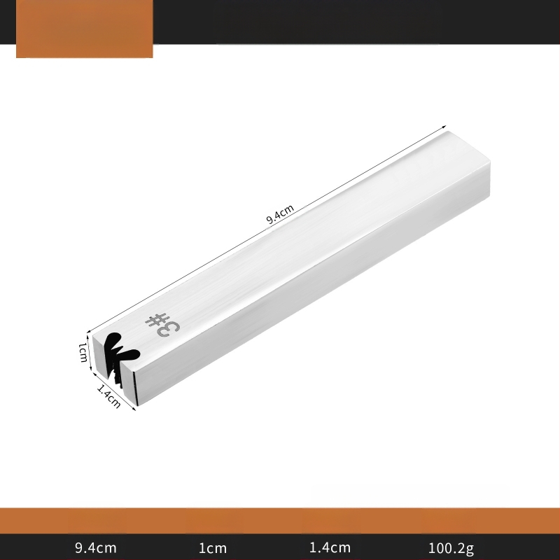 Odos užtrauktuko dantų šalinimo įrankis, plokščia galva, nerūdijantis plienas