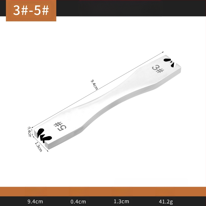 Odos užtrauktuko dantų šalinimo įrankis, plokščia galva, nerūdijantis plienas