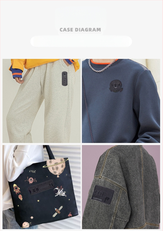 Savarankiškai lipantis siuvinėtas audinio pleistras drabužių remontui — Ruoxuan, 100% medvilnė, tinkamas batams ir skrybėlėms