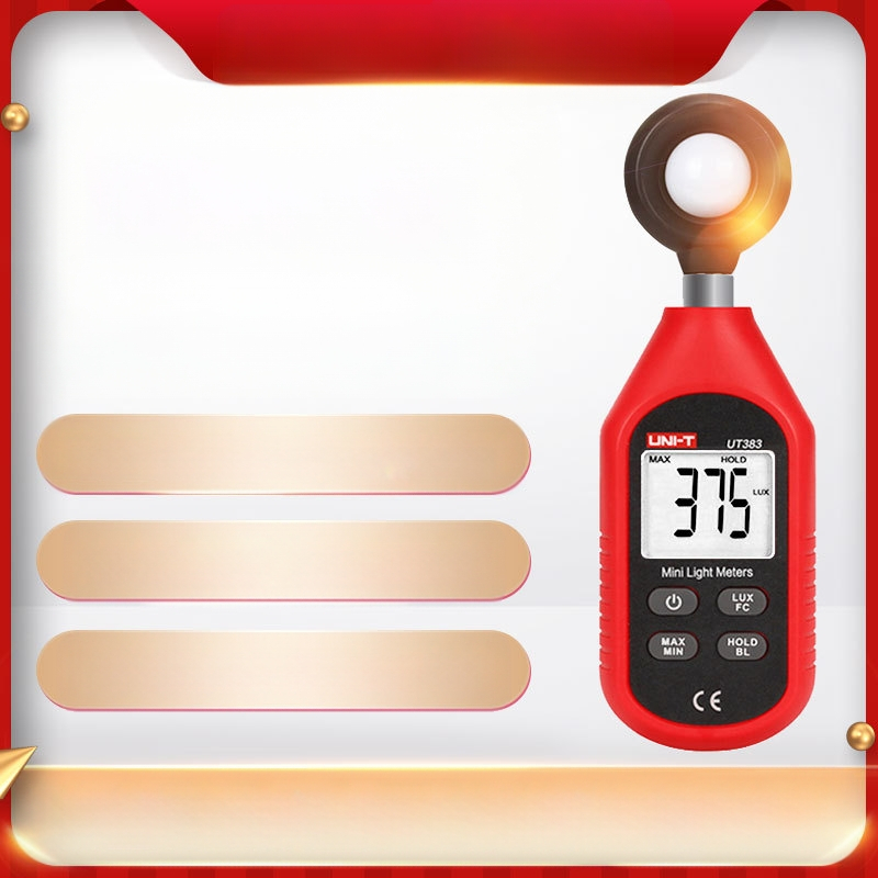 Ψηφιακός Μετρητής Φωτεινότητας UT383 – εύρος 0–199,999 Lux, ανάλυση 1 Lux, ακρίβεια ±(4% rdg+8 dgts)