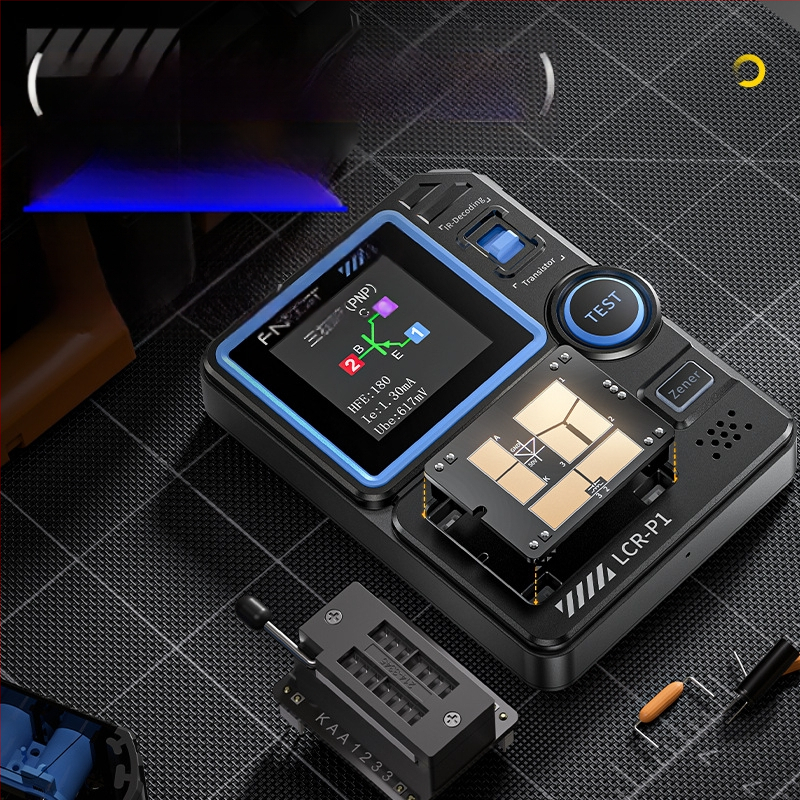 Smart LCR измервател, транзистор тестер, MOSFET детекция, многофункционално тестване на кондензатори и резистори, модел Lcr-p1, марка Fnirsi