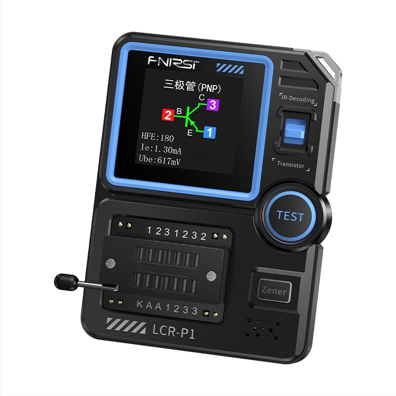 Smart LCR измервател, транзистор тестер, MOSFET детекция, многофункционално тестване на кондензатори и резистори, модел Lcr-p1, марка Fnirsi