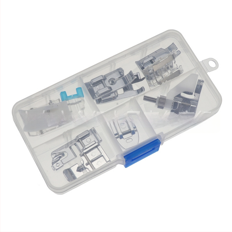 Set stopica za šivaću mašinu, 11 komada, model 505A, stopica za nevidljivi zatvarač, overlock stopica, za kućnu upotrebu, YOKOYAMA