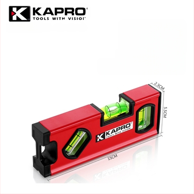 Преносимо нивелир от алуминиева сплав, ниво с дух, удебелен дизайн, удароустойчив