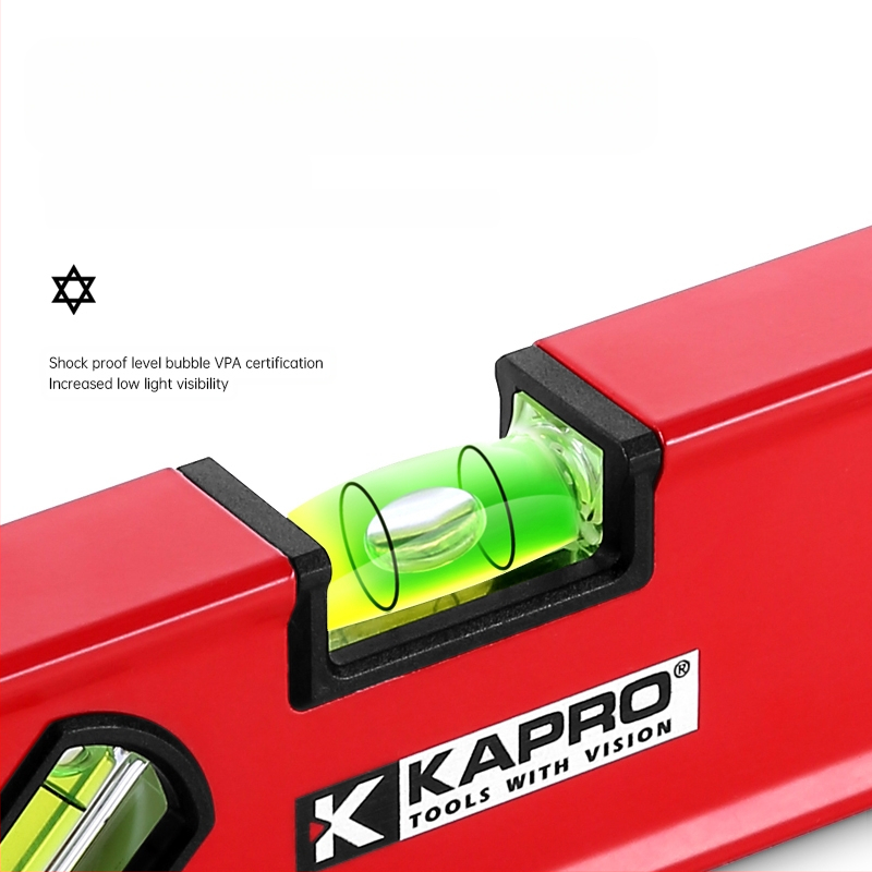 Преносимо нивелир от алуминиева сплав, ниво с дух, удебелен дизайн, удароустойчив