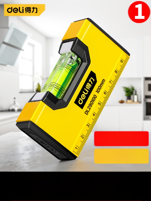 Магнитен нивелир с хоризонтална линейка, високопрецизен инструмент за дома