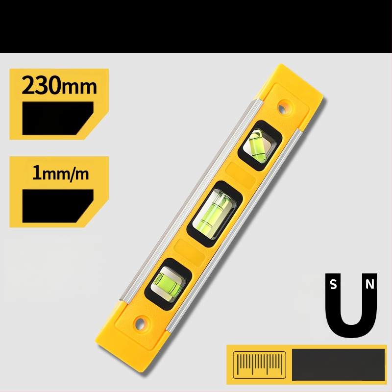 Магнитен нивелир с хоризонтална линейка, високопрецизен инструмент за дома