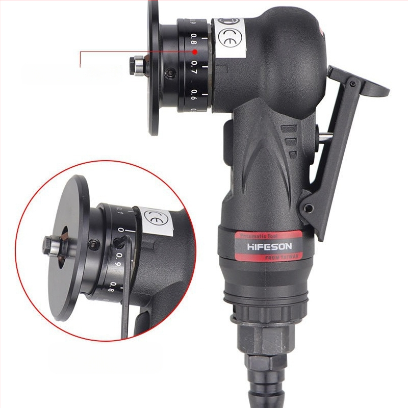 Мини пневматична ръчна машина за заобляне на ъгли, Sea Flying Shark, модел 45RC, мощност 45RC, предназначена за обработка на прави ъглови филета