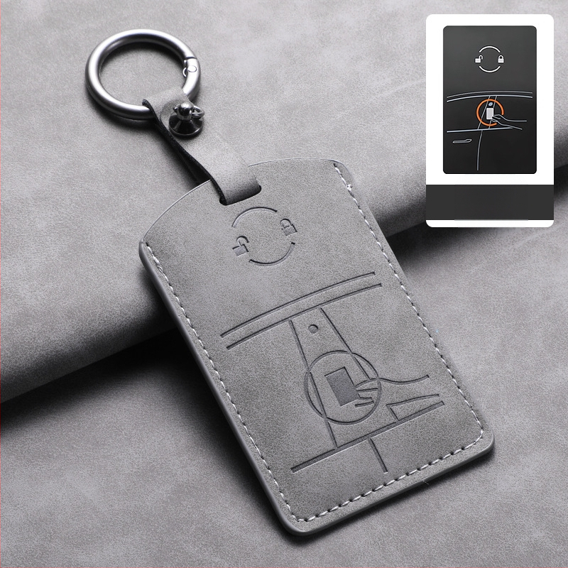 Tesla võtmekaardikaas — lambanahk — lihtne stiil