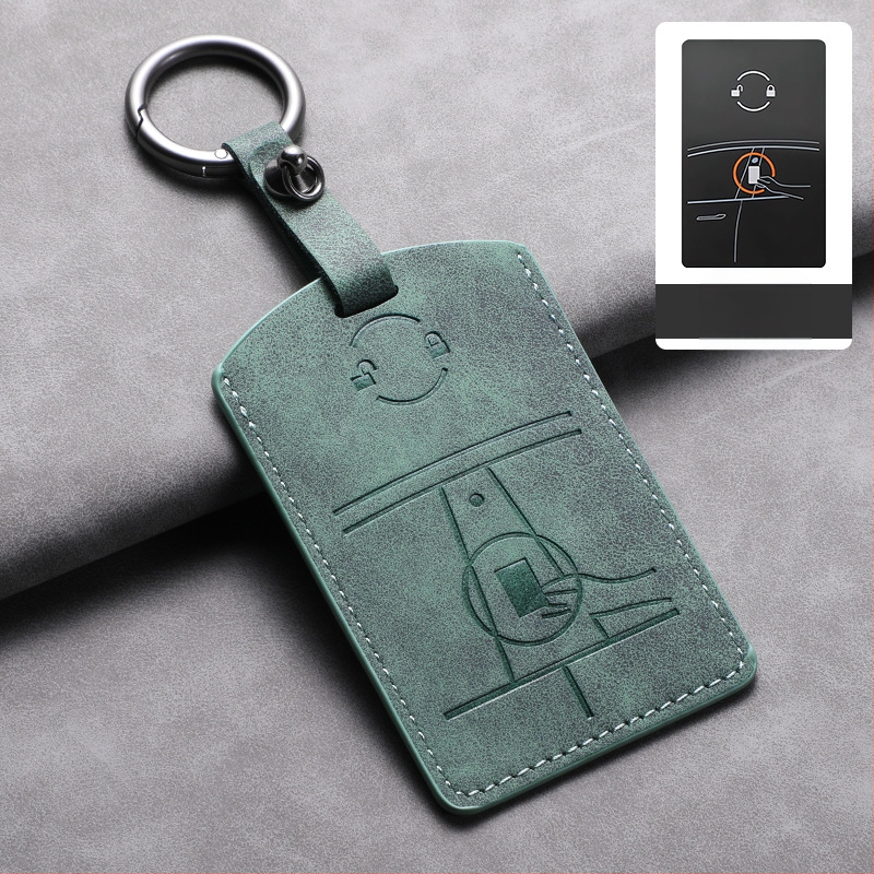 Tesla võtmekaardikaas — lambanahk — lihtne stiil