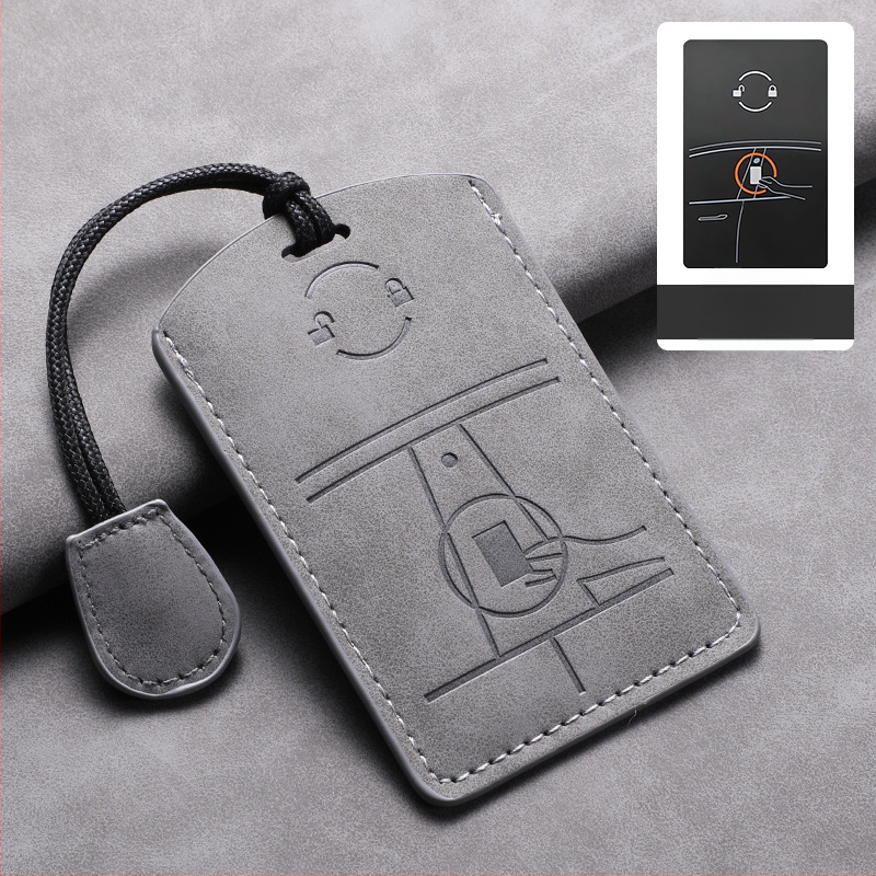 Tesla võtmekaardikaas — lambanahk — lihtne stiil