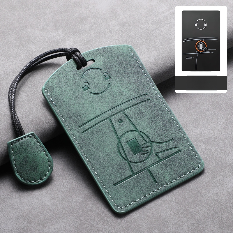 Tesla võtmekaardikaas — lambanahk — lihtne stiil