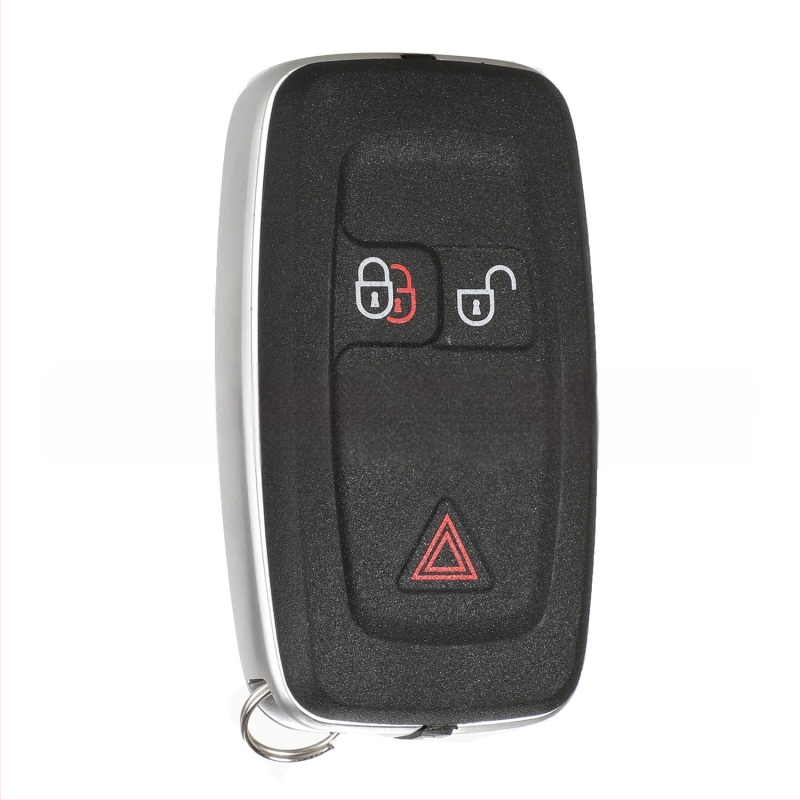 Land Rover 5 mygtukų raktų korpusas keitimas Range Rover Sport, Velar, Evoque, Discovery 4 modeliams; raktų ašmenys iš vario + plastiko; korpusas iš plastiko; svoris 68 g