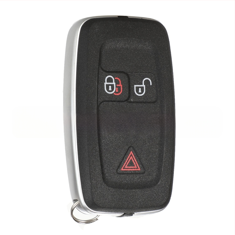 Land Rover 5 mygtukų raktų korpusas keitimas Range Rover Sport, Velar, Evoque, Discovery 4 modeliams; raktų ašmenys iš vario + plastiko; korpusas iš plastiko; svoris 68 g