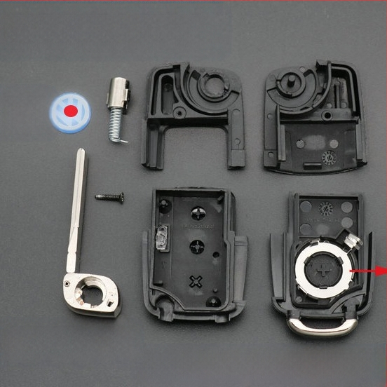 Sulankstomas nuotolinio rakto korpusas VW: Passat, Golf, Lavida, Bora, Sagitar, Polo — modelis 202AD753AB; medžiaga: sulankstomas korpusas; svoris: 0.01