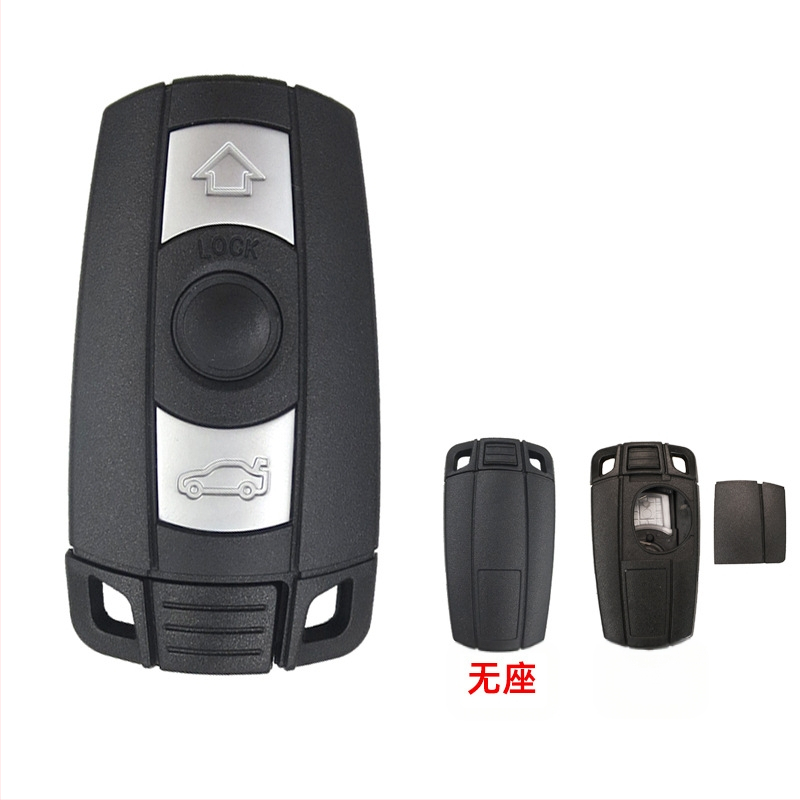 BMW CAS3 pusiau išmanios kortelės nuotolinio rakto korpusas 3-ąjai ir 5-ąjai serijai — plastmasinis korpusas, metalo rakto ašmenys, svoris 30 g