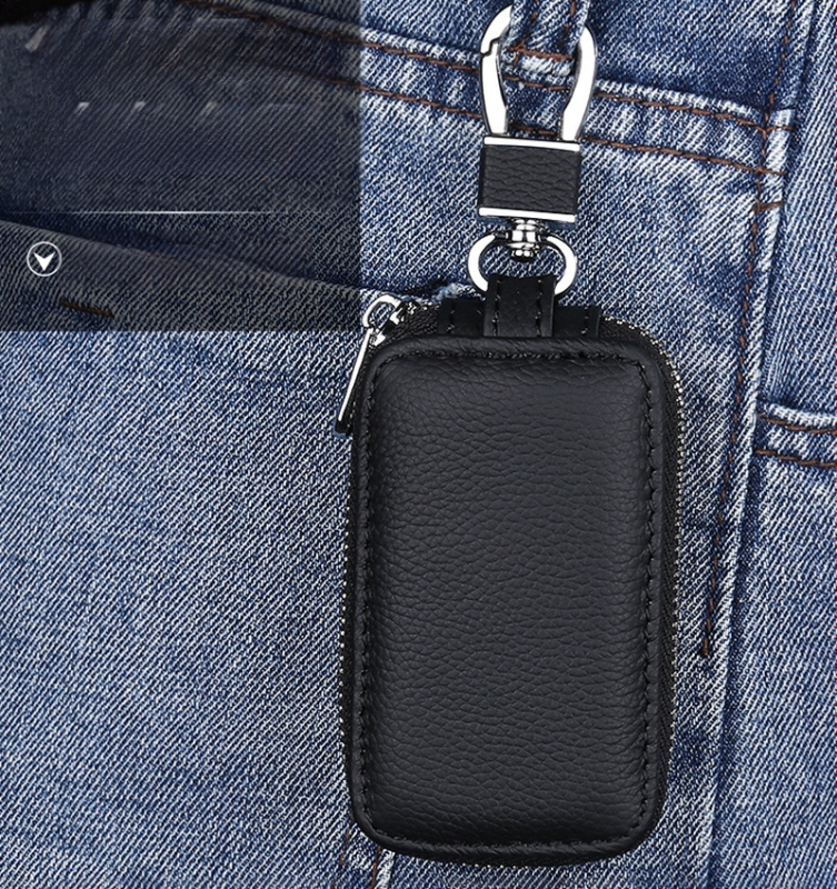 Kožni futrol za auto ključeve, model T0323, teleća koža, univerzalni, jednostavan stil