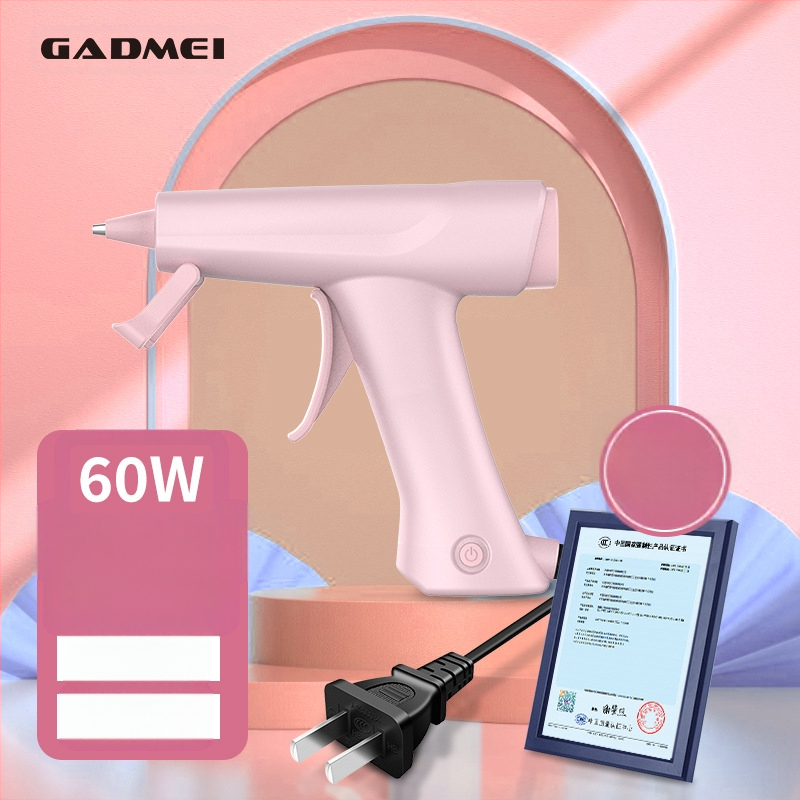 Пистолет за лепило 60W за домашна употреба – подходящ за изработване на бижута; регулиране на времето за изпускане: 1; честота на изпускане: 50–60 Hz; Марка Beautiful