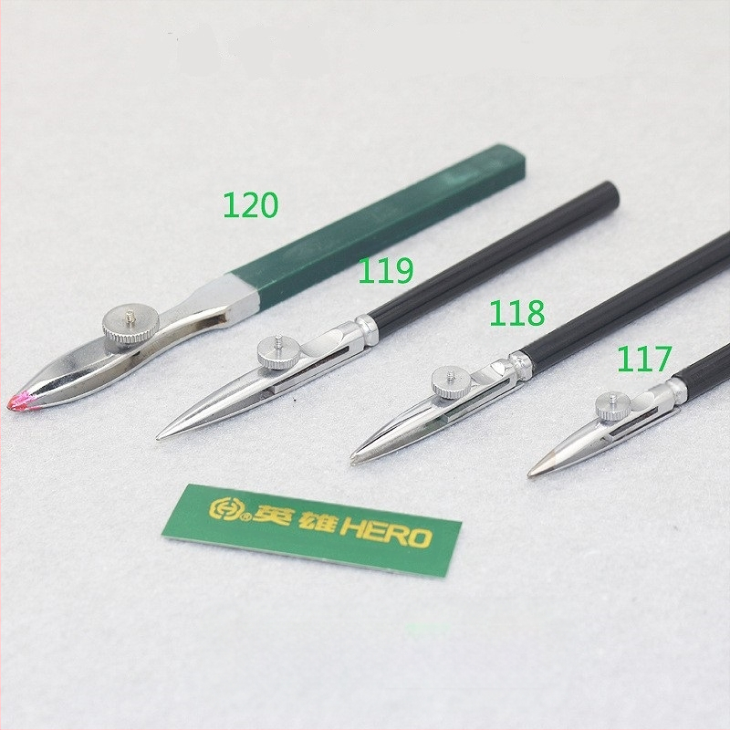 Hero stilou cu cioc de rață pentru linii drepte, metal, modele 120/119/118, 50 buc./pachet