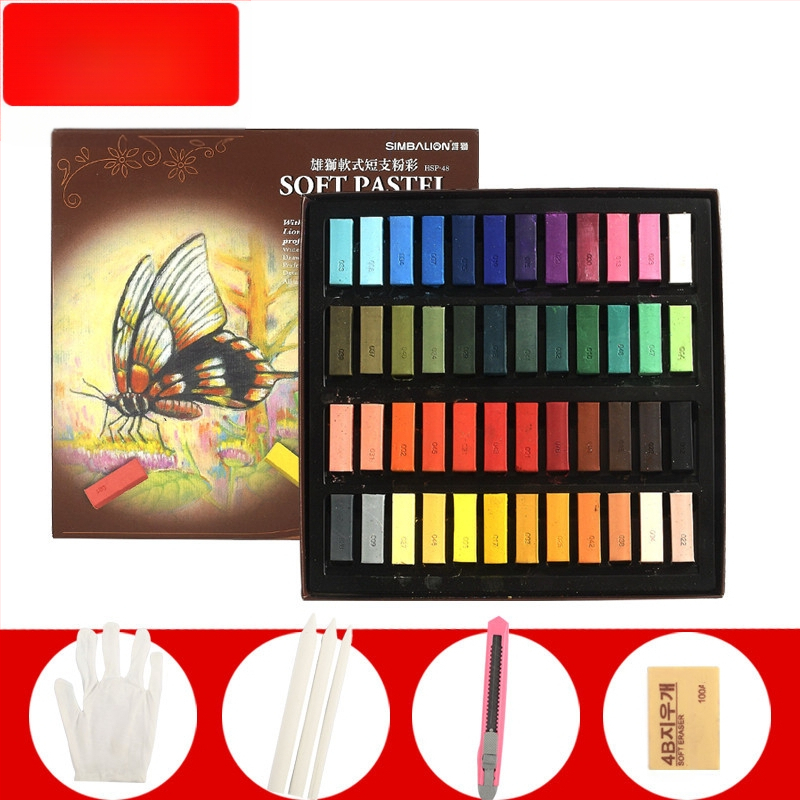 SIMBALION Lion SP-12S minkštos pastelės lazdelės eskizams ir piešiniams, skirtos meno mokiniams