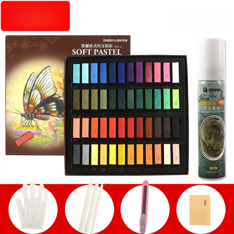 SIMBALION Lion SP-12S minkštos pastelės lazdelės eskizams ir piešiniams, skirtos meno mokiniams