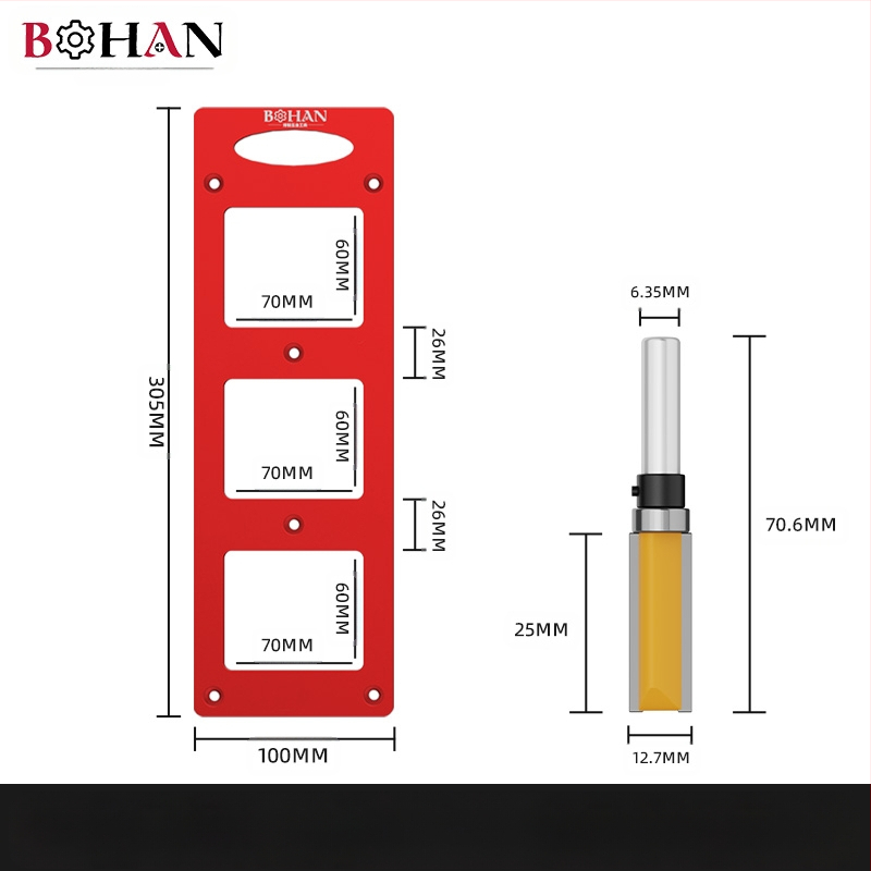 Φρέζα ξύλου Bohan για ξυλουργικές εφαρμογές – διάνοιξη οπών σε κουτιά τύπου 86, εργαλείο εγκοπής και αυλάκωσης για ντουλάπες
