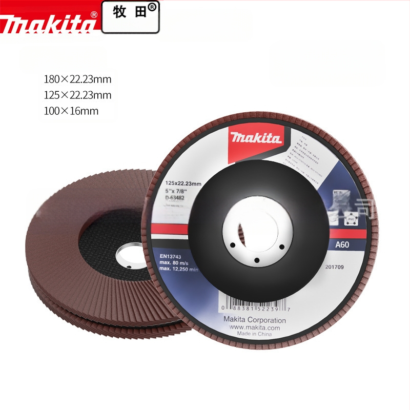 Makita 100 мм абразивен платнен диск за ъглошлайф – полиране, макс. скорост 80, твърдост A