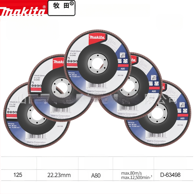 Makita 100 мм абразивен платнен диск за ъглошлайф – полиране, макс. скорост 80, твърдост A