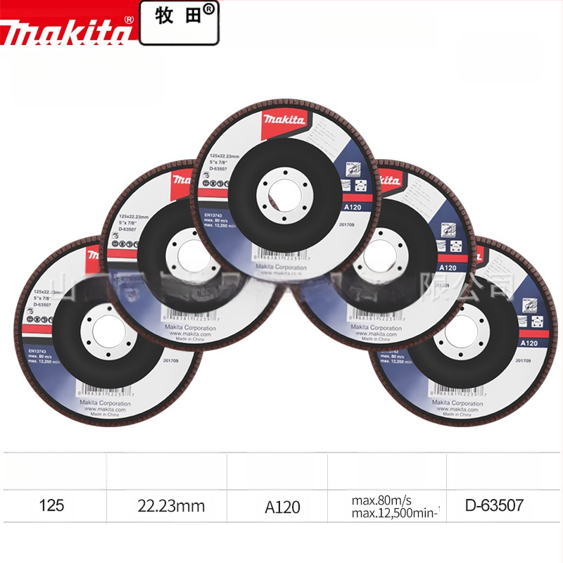 Makita 100 мм абразивен платнен диск за ъглошлайф – полиране, макс. скорост 80, твърдост A