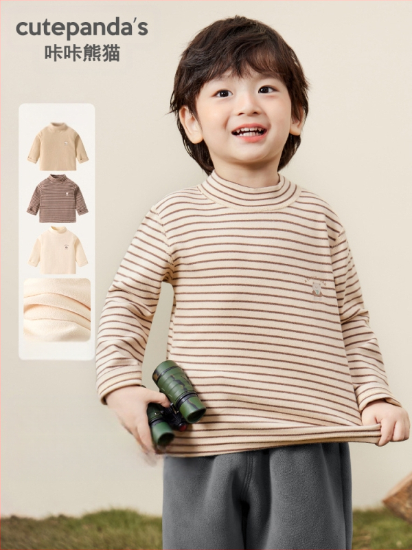 Детска тениска с дълги ръкави и кръгла яка, памучна смес 95% памук, антибактериална, анимационен принт, зимно облекло за деца на 1–3 години