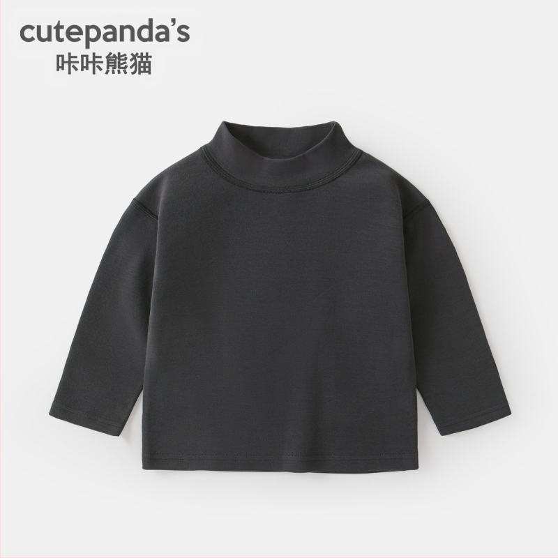 Детска тениска с дълги ръкави и кръгла яка, памучна смес 95% памук, антибактериална, анимационен принт, зимно облекло за деца на 1–3 години