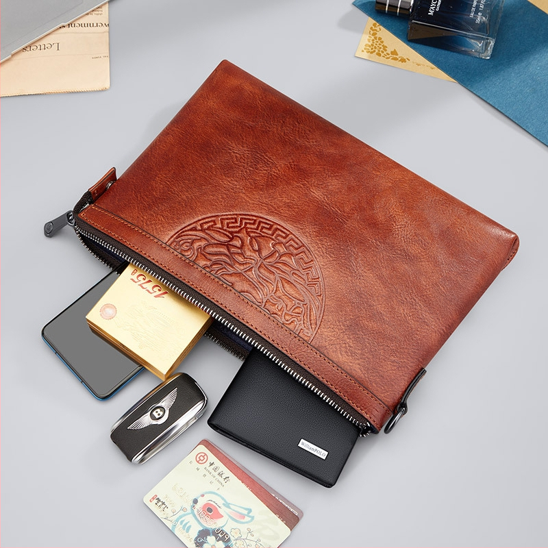 Williampolo vīriešu clutch soma - īsta āda, pilsētas stils, pirmās kārtas āda, ultralēta