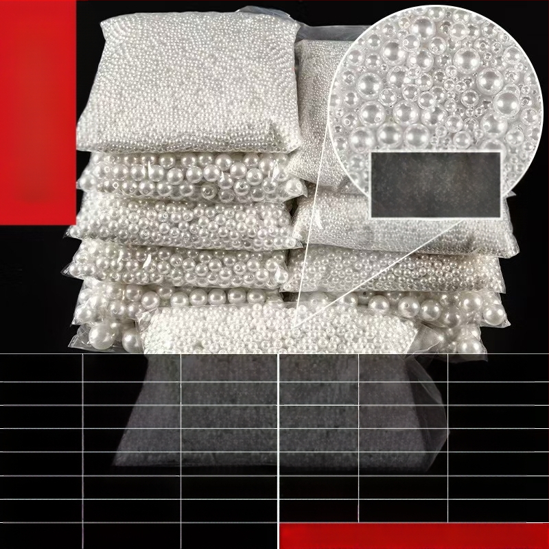 ABS имитационни перлени мъниста за облекло, мъниста с права дупка, DIY аксесоари за гривни и колие, повърхност с печена боя