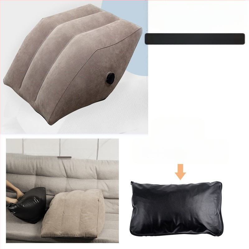 Надуваема възглавничка за крак, PVC екологично чист материал; дебелина 0.4 мм; стил ромб/опростен; тегло 0.65 кг; марка KX, модел 234071