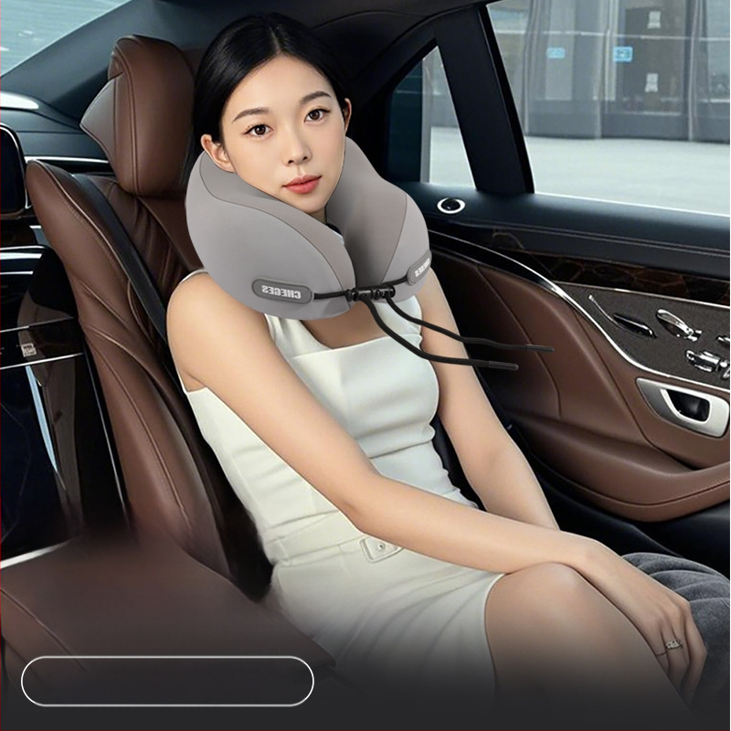 Chegeshi U formos kelioninis kaklo pagalvėlis su memory foam užpildymu, išorinė medžiaga – sintetinis pluoštas, visiems sezonams, originalus stilius