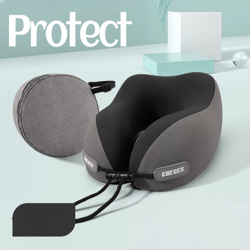 Chegeshi U formos kelioninis kaklo pagalvėlis su memory foam užpildymu, išorinė medžiaga – sintetinis pluoštas, visiems sezonams, originalus stilius