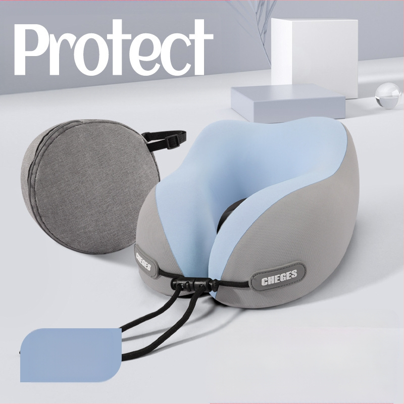Chegeshi U formos kelioninis kaklo pagalvėlis su memory foam užpildymu, išorinė medžiaga – sintetinis pluoštas, visiems sezonams, originalus stilius