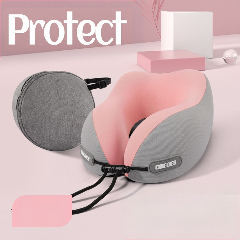 Chegeshi U formos kelioninis kaklo pagalvėlis su memory foam užpildymu, išorinė medžiaga – sintetinis pluoštas, visiems sezonams, originalus stilius
