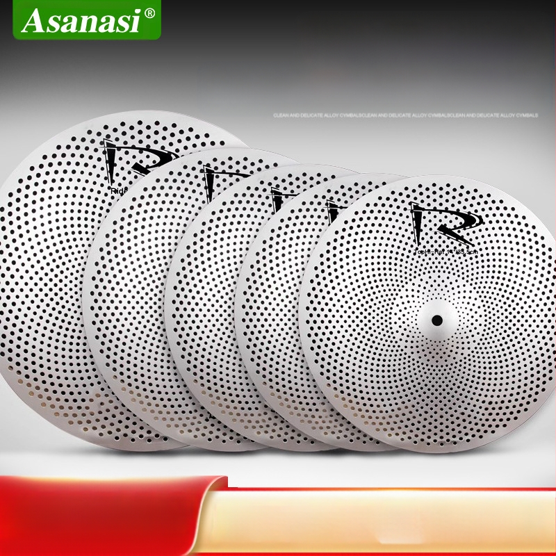 Asanasi xyc01 dobcsimbál dobkészlethez, halk dizájn, átmérő 31–50 cm