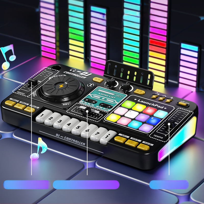 Bērnu muzikāla rotaļlieta – rietumu sitaminstrumenti, ABS korpuss, Huamin zīmols, vecums 7–14 gadi