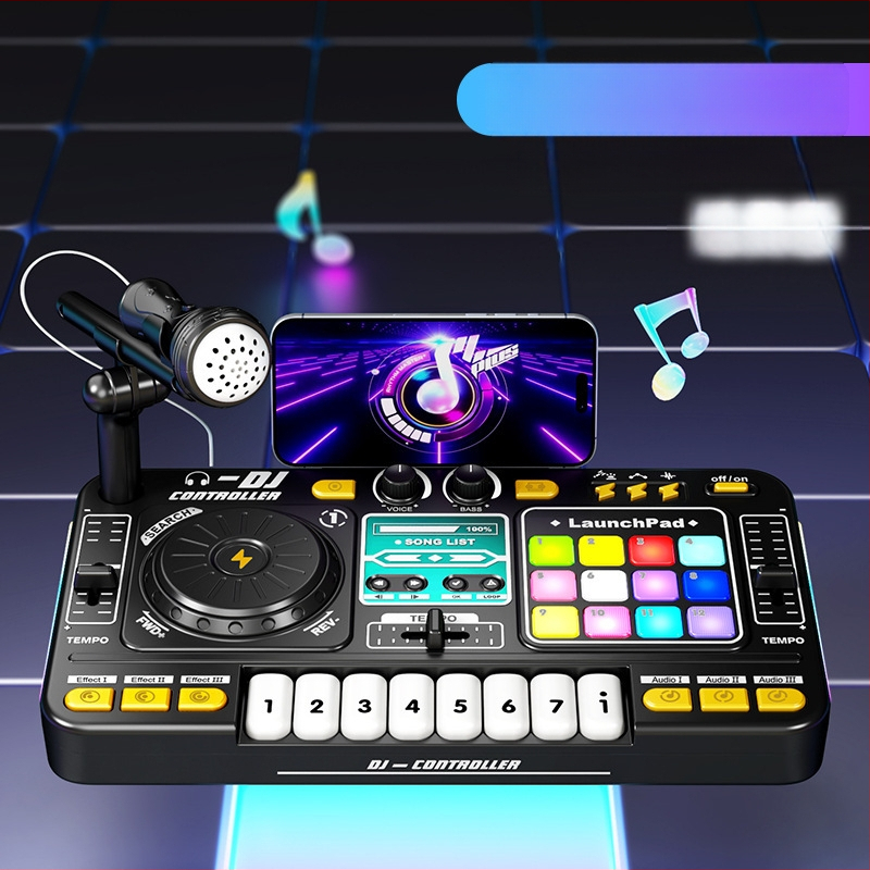 Bērnu muzikāla rotaļlieta – rietumu sitaminstrumenti, ABS korpuss, Huamin zīmols, vecums 7–14 gadi