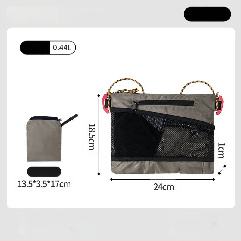 PLAY-KING Nailono Crossbody krepšys lauko sportui – atsparus vandeniui, ultralengvas, sulankstomas, unisex telefono krepšys