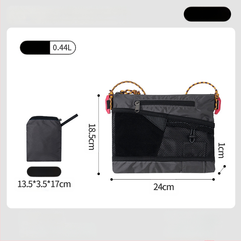 PLAY-KING Nailono Crossbody krepšys lauko sportui – atsparus vandeniui, ultralengvas, sulankstomas, unisex telefono krepšys