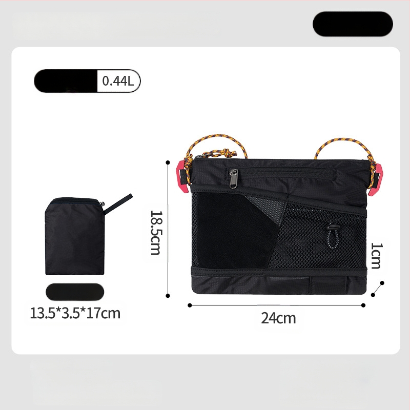 PLAY-KING Nailono Crossbody krepšys lauko sportui – atsparus vandeniui, ultralengvas, sulankstomas, unisex telefono krepšys